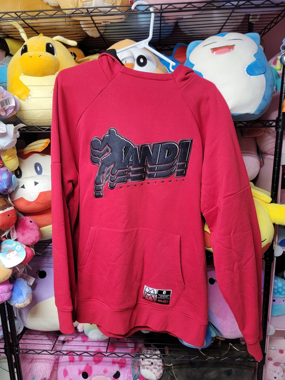 And1 Men Pullover Hoodie with Basketball Logo